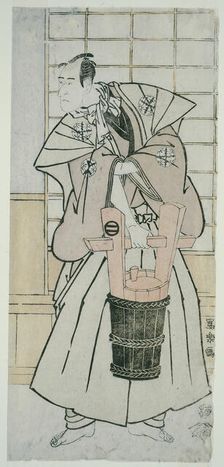 The Actoe Ichikawa Komazo llI as Nitta Yoshisada, Actually Oyamada Taro Takaie ..., 1794 (Kansei 6). Creator: Toshusai Sharaku
