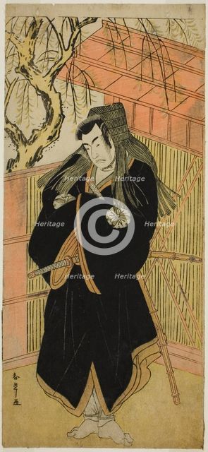 The Actor Matsumoto Koshiro IV as Matsuo-maru (?) in the Play Sugawara Denju Tenarai..., c. 1779. Creator: Shunsho.