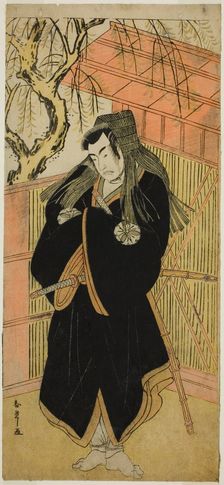 The Actor Matsumoto Koshiro IV as Matsuo-maru (?) in the Play Sugawara Denju Tenarai..., c. 1779. Creator: Shunsho