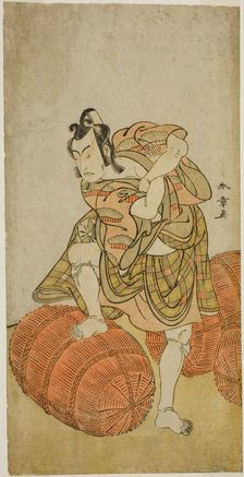 The Actor Matsumoto Koshiro IV as Matsuo-maru in the Play Sugawara Denju Tenarai..., c. 1779. Creator: Shunsho