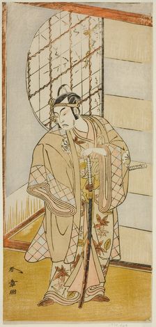 The Actor Matsumoto Koshiro IV as Matsuo-maru in the Play Sugawara Denju Tenarai..., c. 1773. Creator: Shunsho