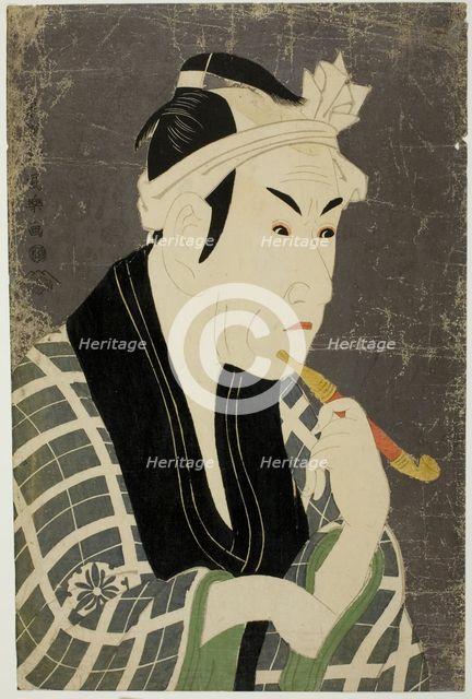 The actor Matsumoto Koshiro IV as Gorobei, 1794. Creator: Tôshûsai Sharaku.