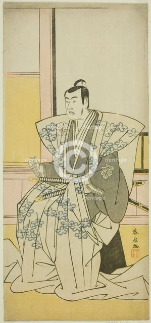The Actor Matsumoto Koshiro IV as Hatakeyama Shigetada in the Play Edo no Fuji..., c. 1789. Creator: Katsukawa Shunsen.
