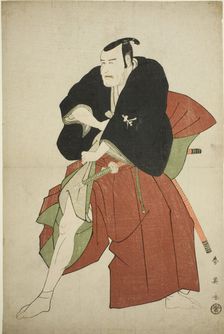 The Actor Matsumoto Koshiro IV as Kakogawa Honzo in the Play Kanadehon..., c. 1795. Creator: Katsukawa Shun'ei