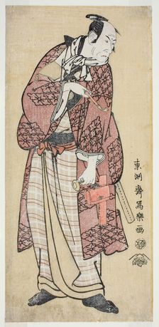 The Actor Matsumoto Koshiro IV as the Wealthy Bumpkin from Yamato, Actually Mag..., 1794 (Kansei 6). Creator: Toshusai Sharaku