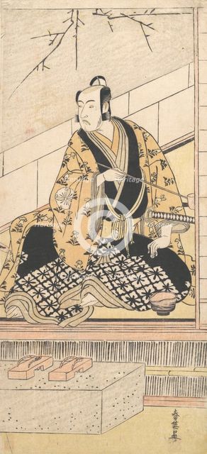 The Actor Matsumoto Koshiro IV Seated in an Outer Room, 1789. Creator: Katsukawa Shun'ei.