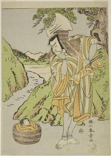 The Actor Matsumoto Koshiro II as Osada no Taro Kagemune Disguised as the Woodcutter Ga..., c. 1770. Creator: Shunsho