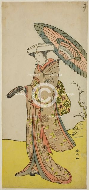The Actor Nakayama Kojuro VI as Chinzei Hachiro Tametomo Disguised as Lady Hotoke., c. 1785. Creator: Katsukawa Shunko.