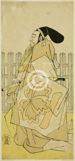 The Actor Nakayama Kojuro VI as Ko no Moronao in the Play Kanadehon Chushingura...c. 1786. Creator: Shunsho.