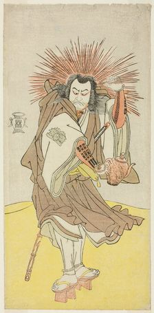 The Actor Nakayama Kojuro VI as Osada no Taro Kagemune (in Reality Hatcho Tsubute no Ki..., c. 1785. Creator: Shunsho