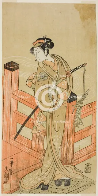The Actor Nakamura Matsue I as Tsuchiya Umegawa Disguised as the Female Sumo..., c. 1770. Creator: Ippitsusai Buncho.