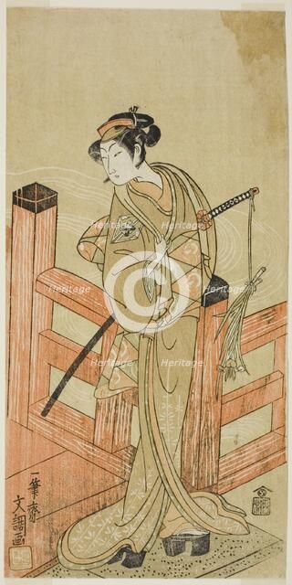 The Actor Nakamura Matsue I as Tsuchiya Umegawa Disguised as the Female Sumo..., c. 1770. Creator: Ippitsusai Buncho.
