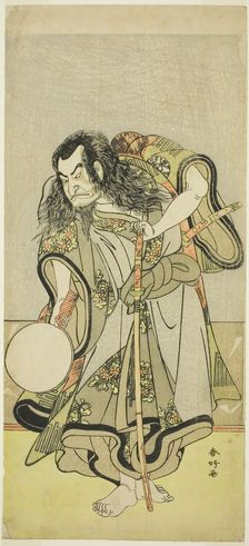 The Actor Nakamura Nakazo I as Monk Shunkan in the Play Hime Komatsu Ne no Hi..., c. 1778. Creator: Katsukawa Shunko