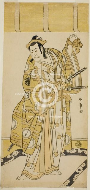 The Actor Nakamura Nakazo I as Nagao Terutora in the Play Kuruma-gakari Tekuda no..., c. 1783. Creator: Shunsho.