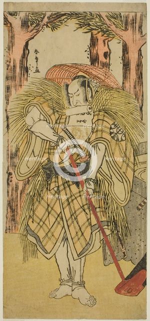 The Actor Nakamura Nakazo I as Hakamadare Yasusuke or Watanabe no Tsuna (?) in the Play..., c. 1781. Creator: Shunsho.