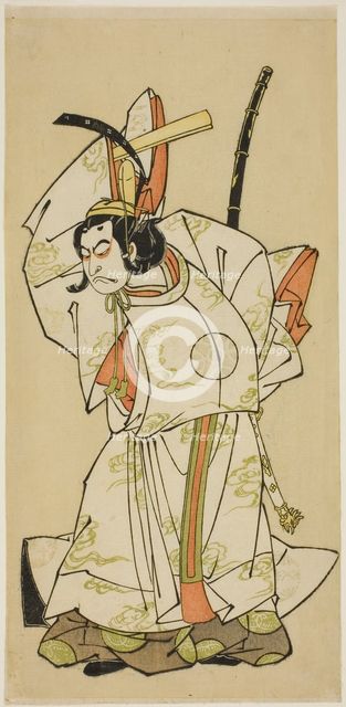 The Actor Nakamura Nakazo I as Prince Koreakira (?) in the Play Gohiiki Kanjincho..., c. 1773. Creator: Shunsho.