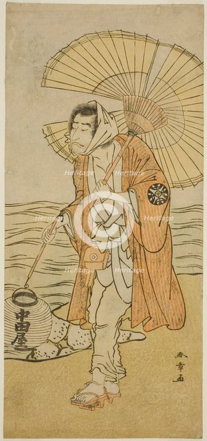 The Actor Nakamura Nakazo I as the Renegade Monk Dainichibo in the Play Edo Meisho..., c. 1779. Creator: Shunsho.