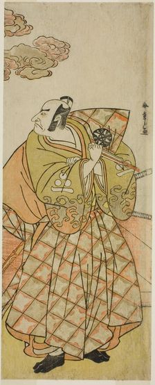 The Actor Nakamura Nakazo I as Watanabe no Tsuna in the Play Shitenno Tonoi no... c. 1781. Creator: Shunsho