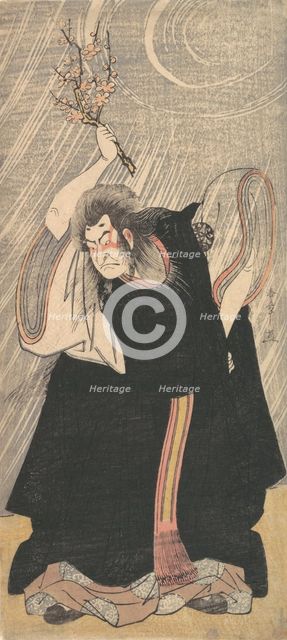 The Actor Nakamura Nakazo in the Role of Kan Shojo, ca. 1780. Creator: Shunsho.