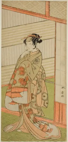 The Actor Nakamura Noshio I in an Unidentified Role, Japan, c. 1772. Creator: Shunsho