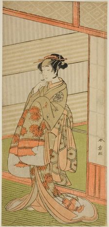 The Actor Nakamura Noshio I in an Unidentified Role, Japan, c. 1772. Creator: Shunsho