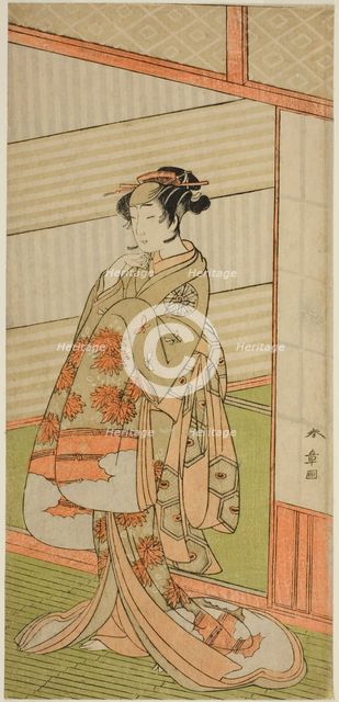 The Actor Nakamura Noshio I in an Unidentified Role, Japan, c. 1772. Creator: Shunsho.