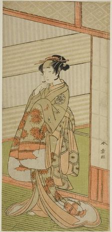 The Actor Nakamura Noshio I in an Unidentified Role, Japan, c. 1772. Creator: Shunsho