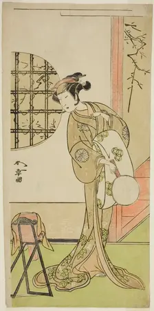 The Actor Nakamura Noshio I in an Unidentified Role, Japan, c. 1773. Creator: Shunsho