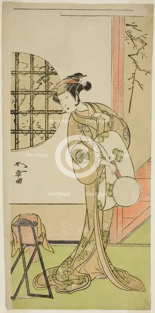 The Actor Nakamura Noshio I in an Unidentified Role, Japan, c. 1773. Creator: Shunsho.