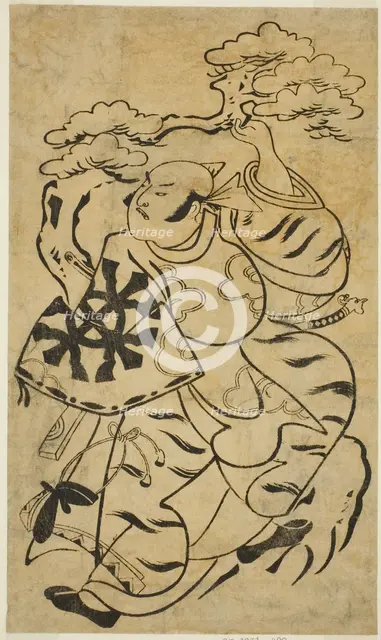 The Actor Nakamura Denkuro I, c. 1700. Creator: Torii Kiyonobu I.