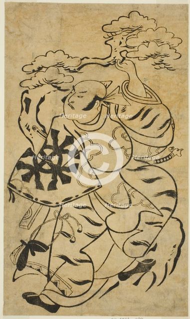 The Actor Nakamura Denkuro I, c. 1700. Creator: Torii Kiyonobu I.