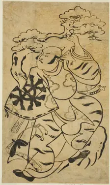 The Actor Nakamura Denkuro I, c. 1700. Creator: Torii Kiyonobu I