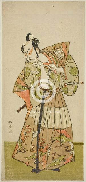 The Actor Nakamura Juzo II in an Unidentified Role, Japan, c. 1774. Creator: Shunsho.