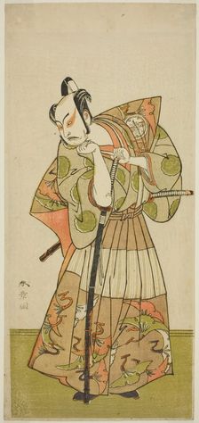 The Actor Nakamura Juzo II in an Unidentified Role, Japan, c. 1774. Creator: Shunsho
