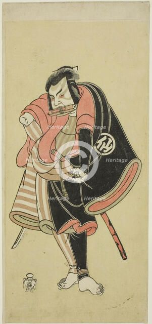 The Actor Nakamura Sukegoro II as Aso no Matsuwaka, a Ninja (Shadow Warrior), in the Pl..., c. 1768. Creator: Shunsho.