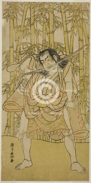 The Actor Nakamura Sukegoro II in an Unidentified Role, c. 1779. Creator: Katsukawa Shunko.