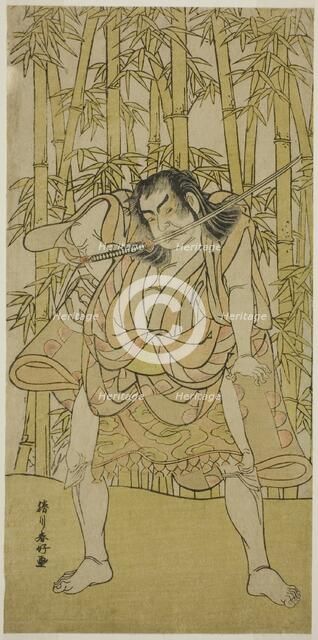 The Actor Nakamura Sukegoro II in an Unidentified Role, c. 1779. Creator: Katsukawa Shunko.