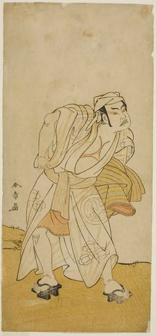 The Actor Nakamura Sukegoro II in an Unidentified Role, Japan, c. 1779. Creator: Shunsho