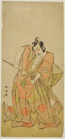 The Actor Nakamura Sukegoro II in an Unidentified Role, Japan, c. 1779. Creator: Shunsho