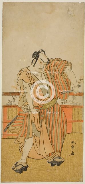 The Actor Nakamura Sukegoro II in an Unidentified Role, Japan, c. 1779. Creator: Shunsho.