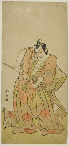 The Actor Nakamura Sukegoro II in an Unidentified Role, Japan, c. 1779. Creator: Shunsho