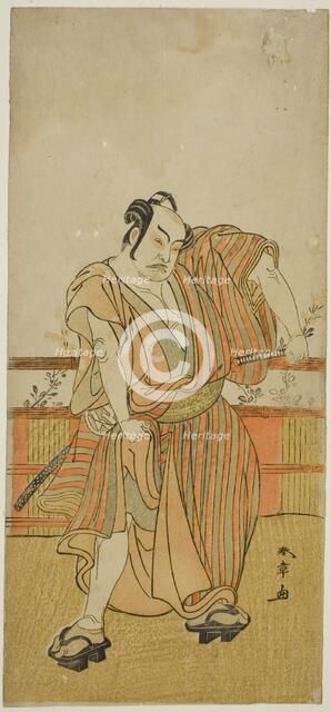 The Actor Nakamura Sukegoro II in an Unidentified Role, Japan, c. 1779. Creator: Shunsho.