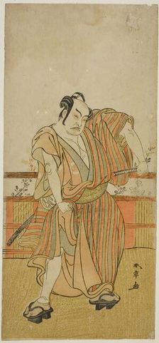 The Actor Nakamura Sukegoro II in an Unidentified Role, Japan, c. 1779. Creator: Shunsho