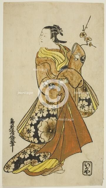 The Actor Nakamura Takesaburo I in a female role, c. 1718. Creator: Torii Kiyomasu.