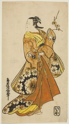 The Actor Nakamura Takesaburo I in a female role, c. 1718. Creator: Torii Kiyomasu