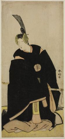 The Actor Nakamura Tomijuro I as Taira no Masakado Disguised as Otomo no ..., c1775. Creator: Katsukawa Shunko