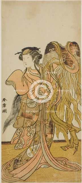 The Actor Nakamura Tomijuro I as the Courtesan Toyama of Tsuruga in the Play Keisei ..., c. 1775. Creator: Shunsho.