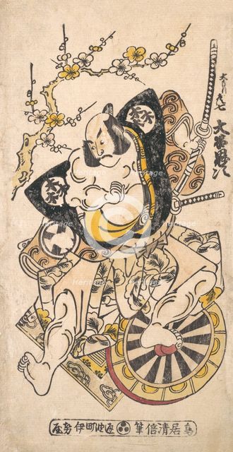 The actor Otani Oniji in the role of Omoni Hikoshichi, ca. 1730., ca. 1730. Creator: Torii Kiyomasu I.