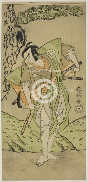 The Actor Otani Hiroemon III as Osada no Zenjo Kagemune in the Play Izu-goyomi Shibai..., c1772. Creator: Katsukawa Shunko.