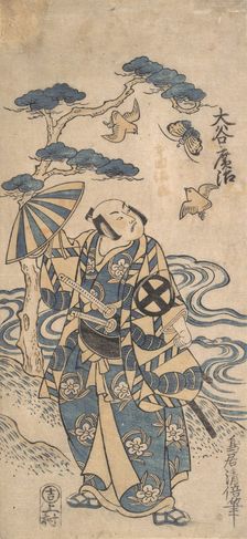 The Actor Otani Hiroji as Honda Harunaga, ca. 1745., ca. 1745. Creator: Torii Kiyomasu I